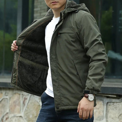 Waterproof fleece jacket with hood