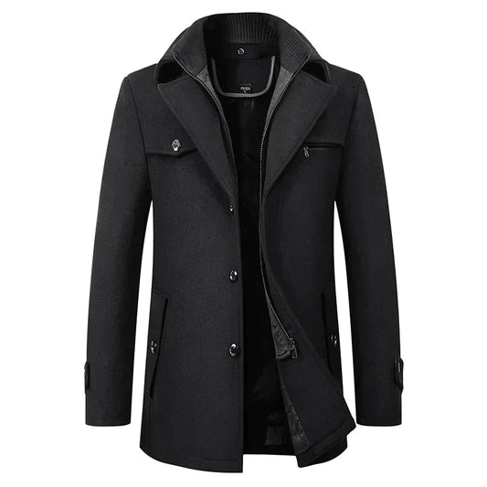 Waterproof business winter coat for men