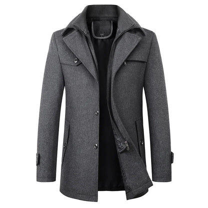 Waterproof business winter coat for men