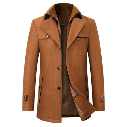Waterproof business winter coat for men