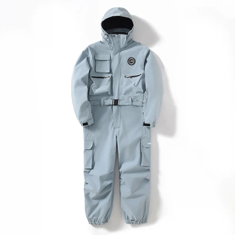 Waterproof ski suit for adults with insulating warmth