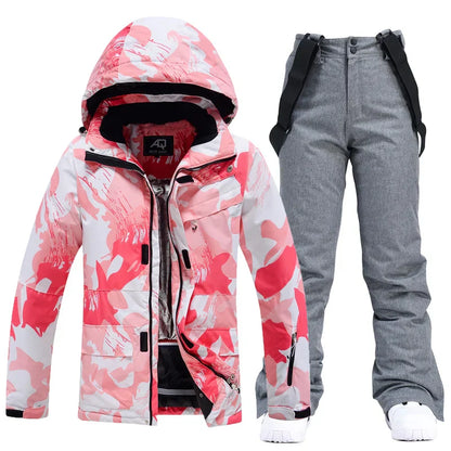 Waterproof ski suit for women