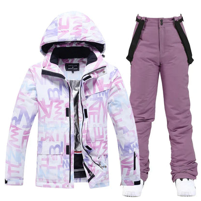 Waterproof ski suit for women
