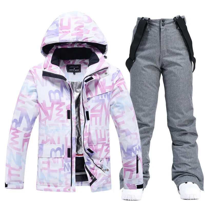 Waterproof ski suit for women