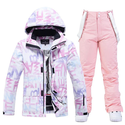 Waterproof ski suit for women