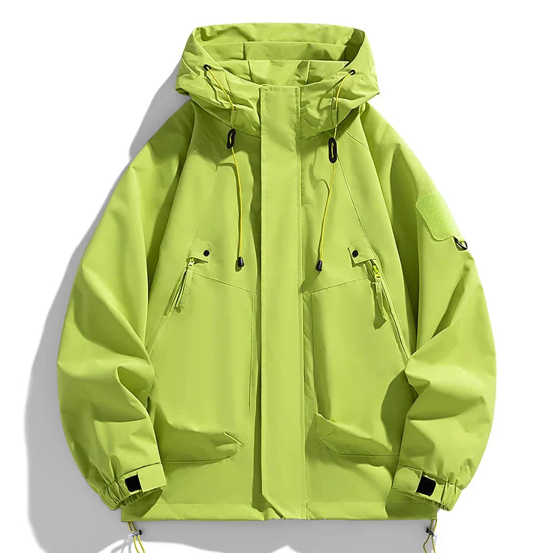 Waterproof men's windbreaker with hood