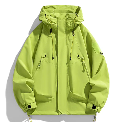 Waterproof men's windbreaker with hood