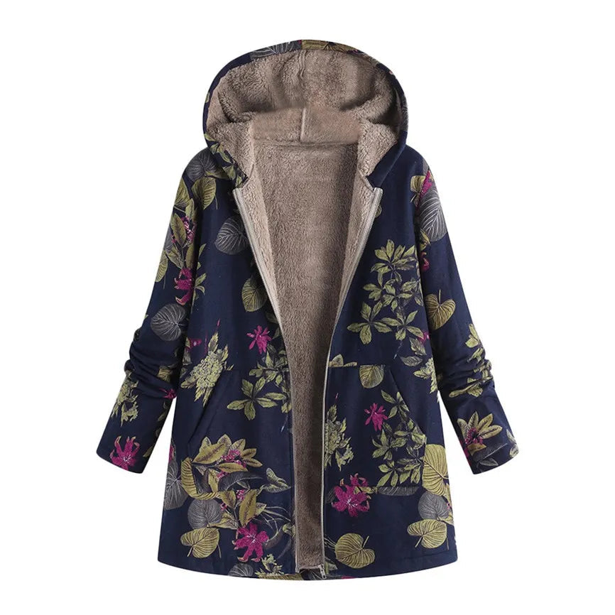 Women's fleece jacket with hood