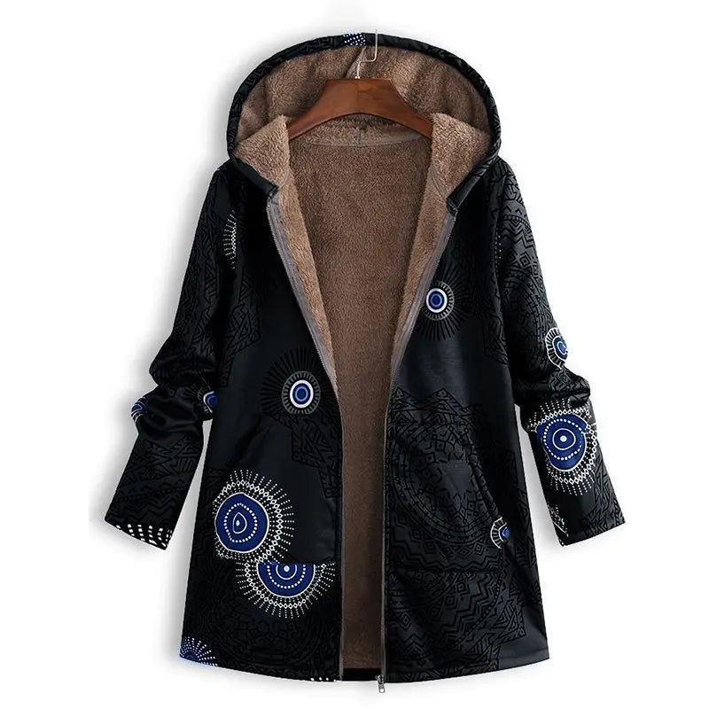 Women's fleece jacket with hood