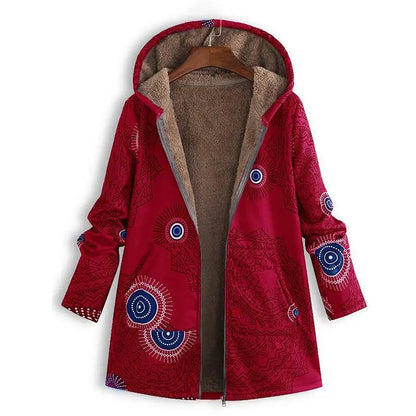 Women's fleece jacket with hood