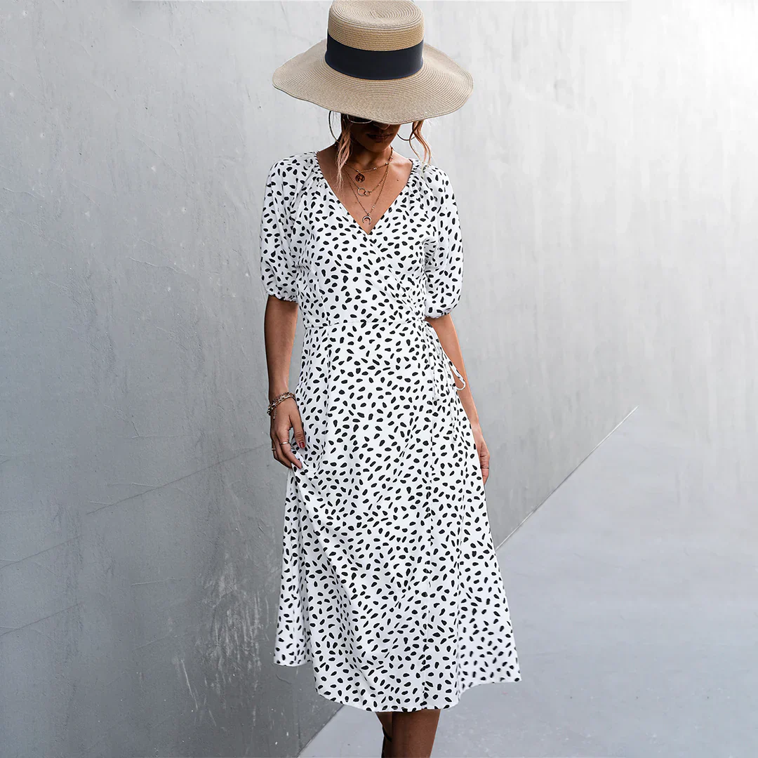 Alkmini Stylish Midi Dress