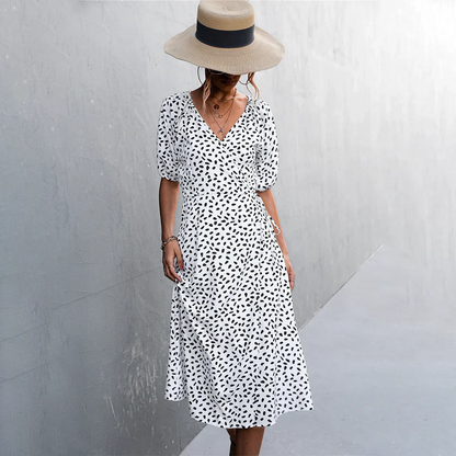 Alkmini Stylish Midi Dress