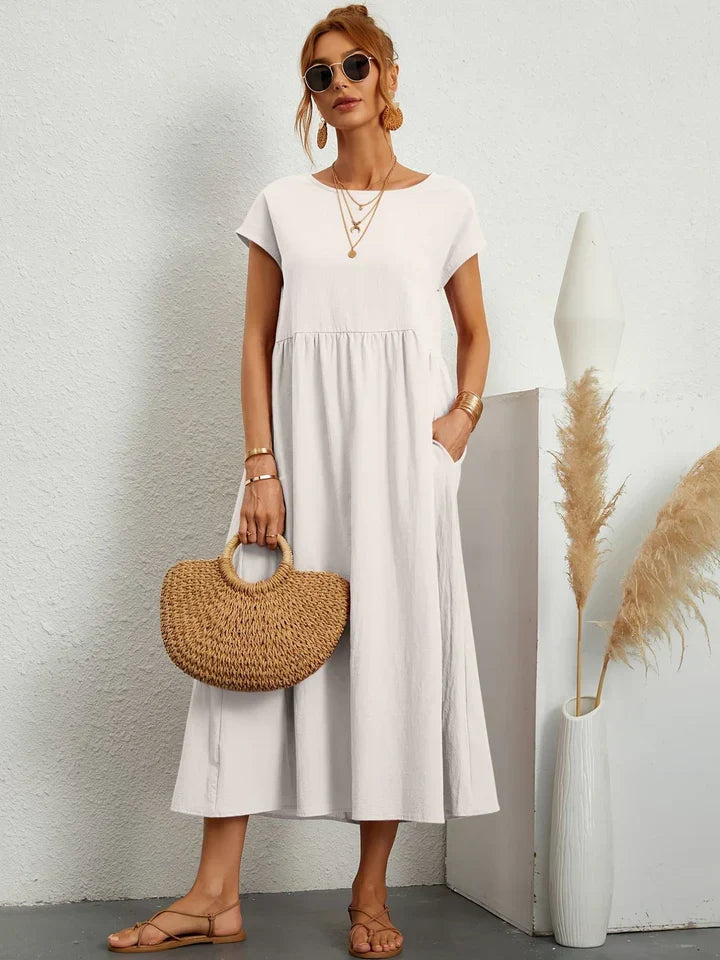 Vintage Summer Dress by Renee - Short Sleeves