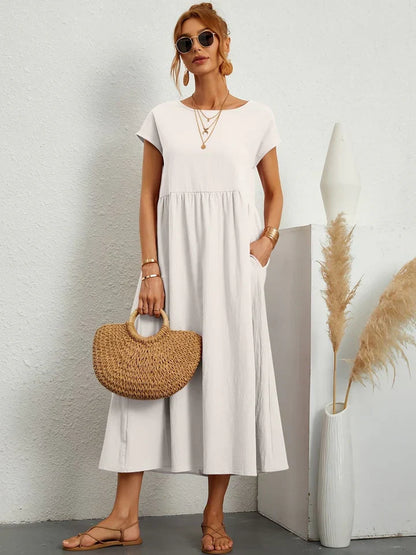 Vintage Summer Dress by Renee - Short Sleeves