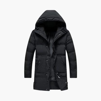 Waterproof Men's Coat with Hood and Zipper - Olytrend