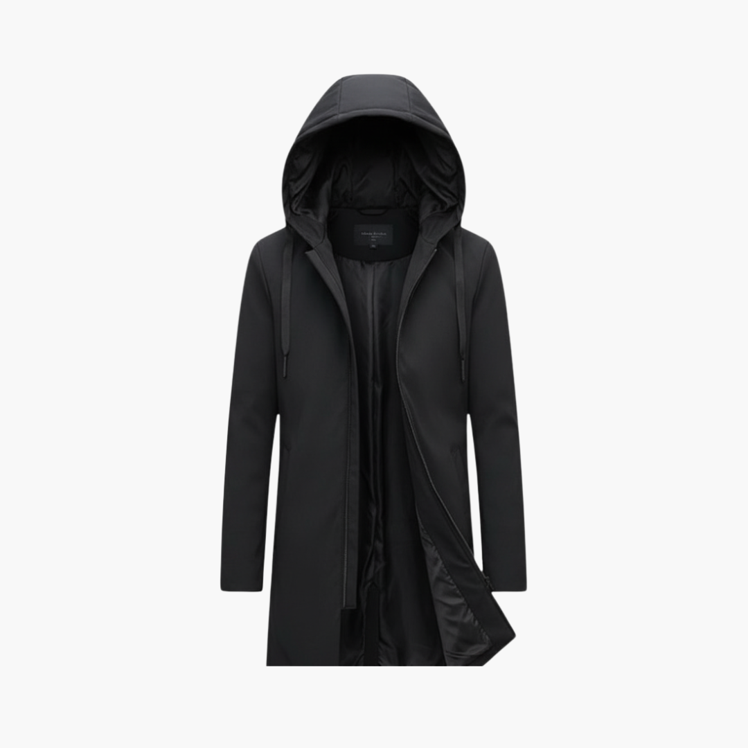 Waterproof Hooded Zip Up Mens Coat - Olytrend