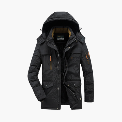 Waterproof Mens Parka Coat with Adjustable Hood - Olytrend