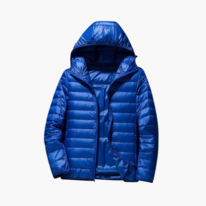 Waterproof Padded Hooded Zip Jacket for Men - Olytrend