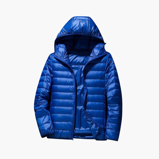 Waterproof Padded Hooded Zip Jacket for Men - Olytrend