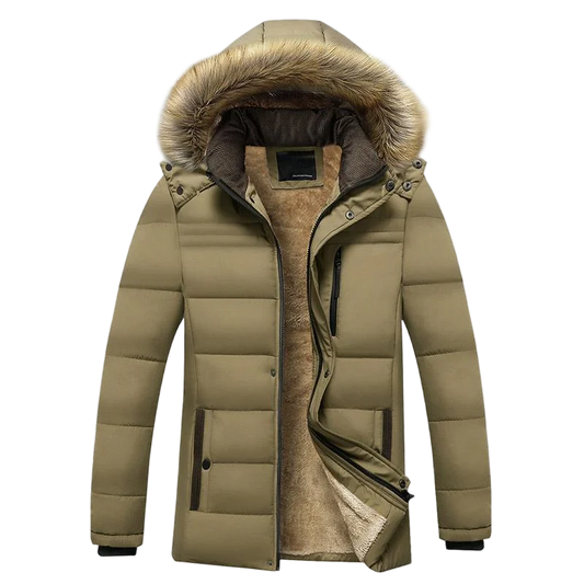 Windproof fleece jacket men with detachable hood