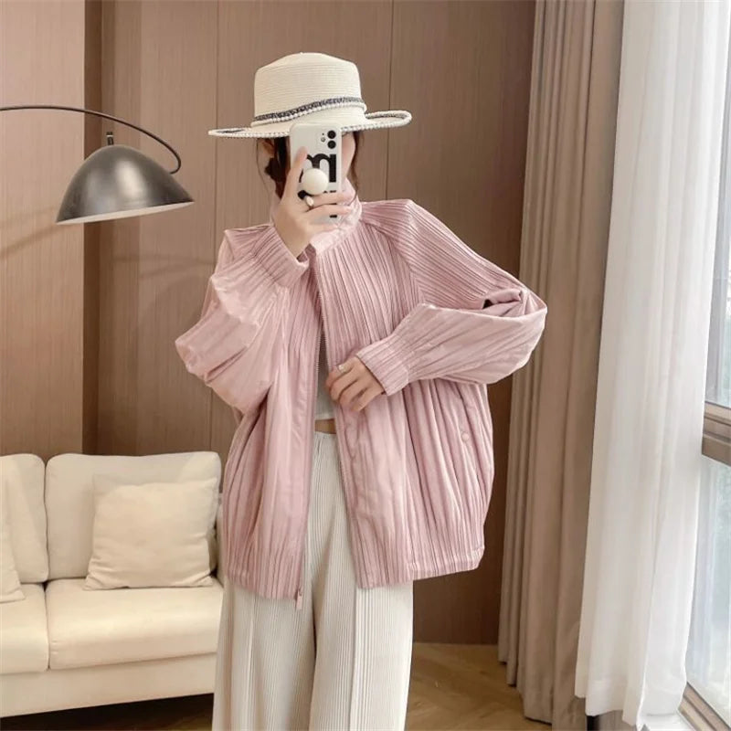 Windproof long-sleeve coat for women made of cotton