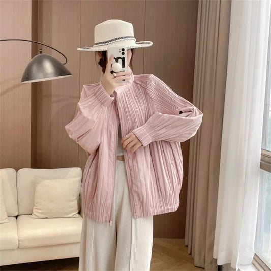 Windproof long-sleeve coat for women made of cotton