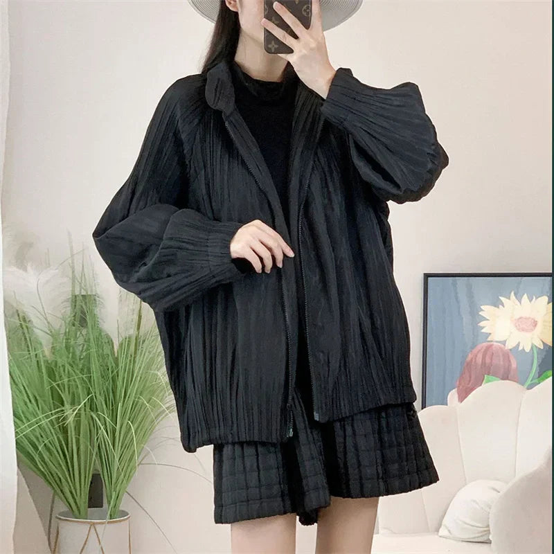 Windproof long-sleeve coat for women made of cotton