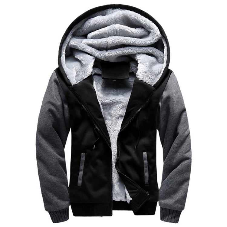 Winter fleece jacket men