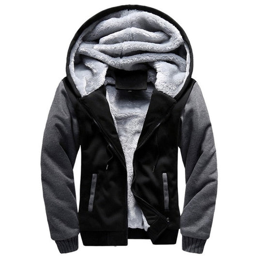 Winter fleece jacket men