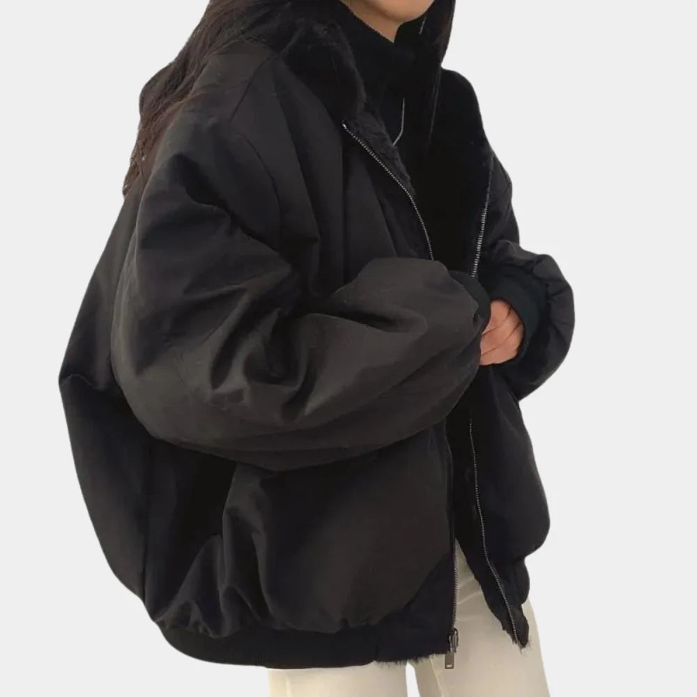Waterproof Ladies Parka Coat with Hood for Cold Winter Days