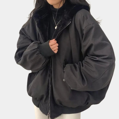 Waterproof Ladies Parka Coat with Hood for Cold Winter Days