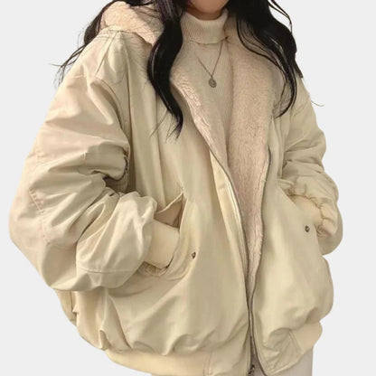 Waterproof Ladies Parka Coat with Hood for Cold Winter Days