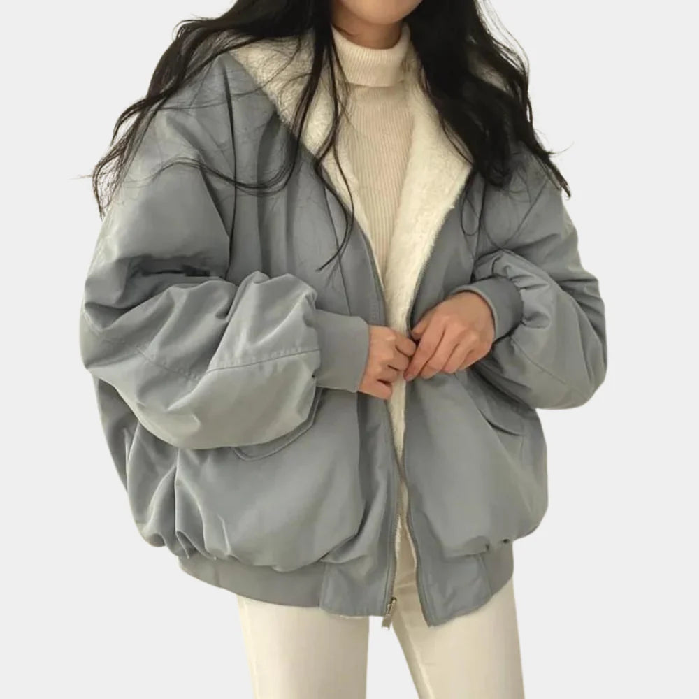 Waterproof Ladies Parka Coat with Hood for Cold Winter Days