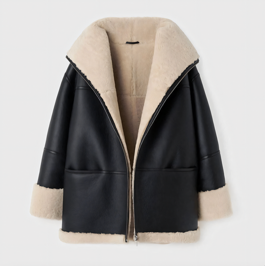 Winter coat with fur lining