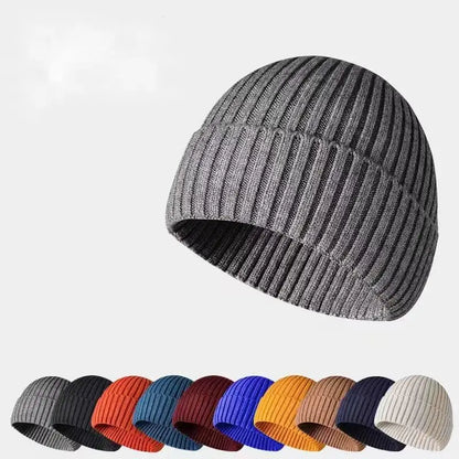 Winter hat made of knitted fabric