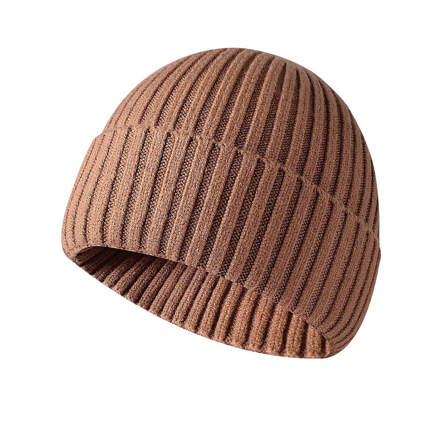 Winter hat made of knitted fabric