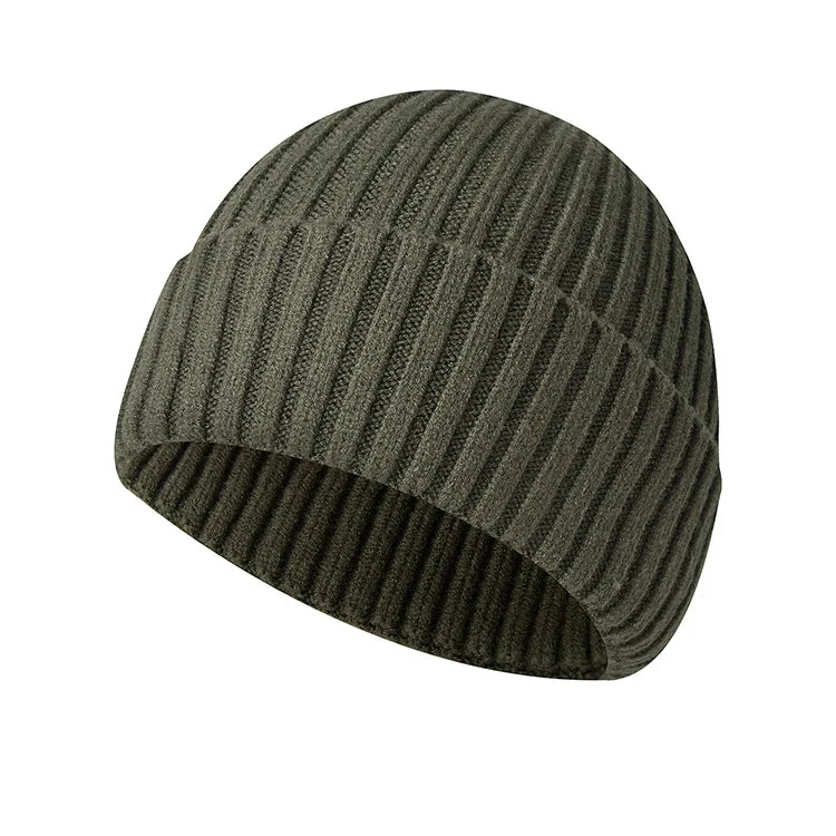 Winter hat made of knitted fabric