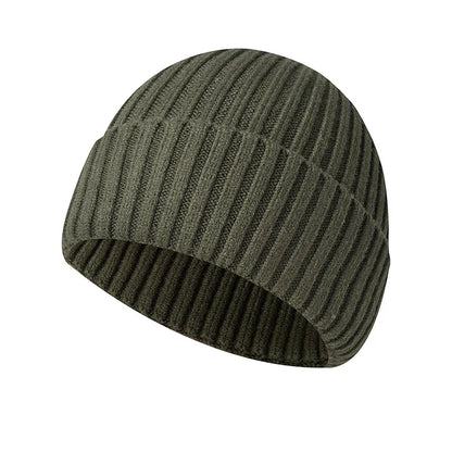 Winter hat made of knitted fabric