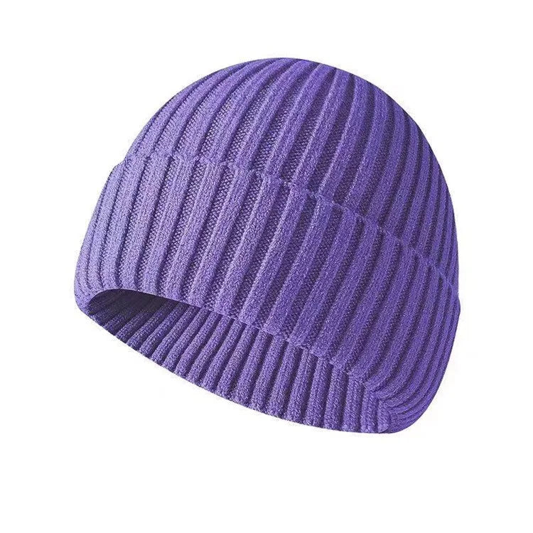 Winter hat made of knitted fabric
