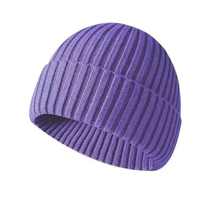 Winter hat made of knitted fabric