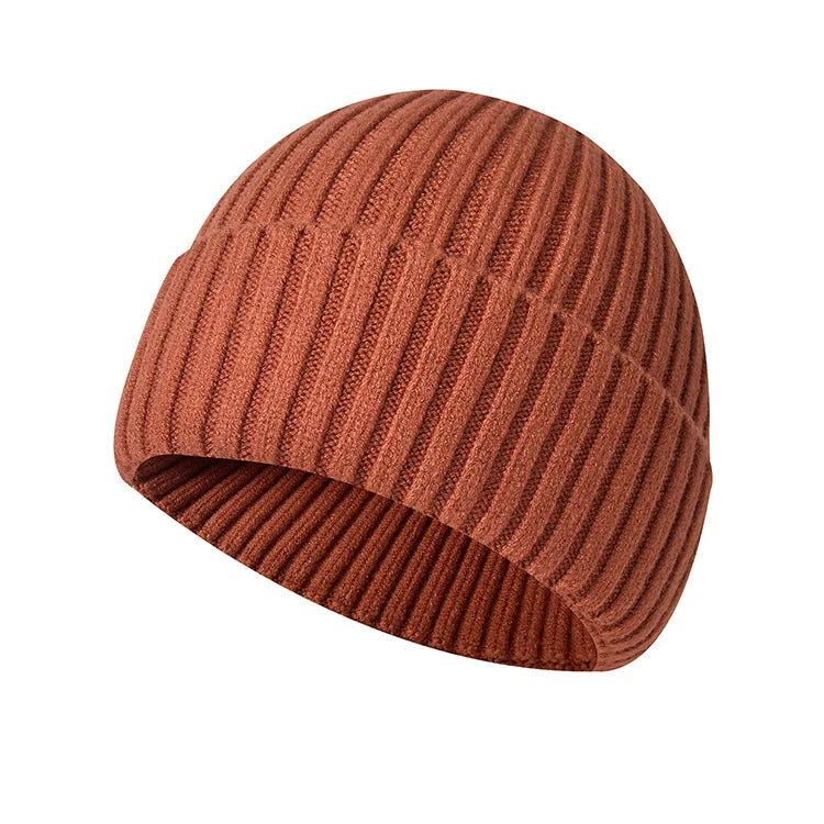 Winter hat made of knitted fabric