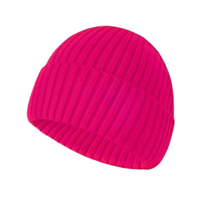 Winter hat made of knitted fabric