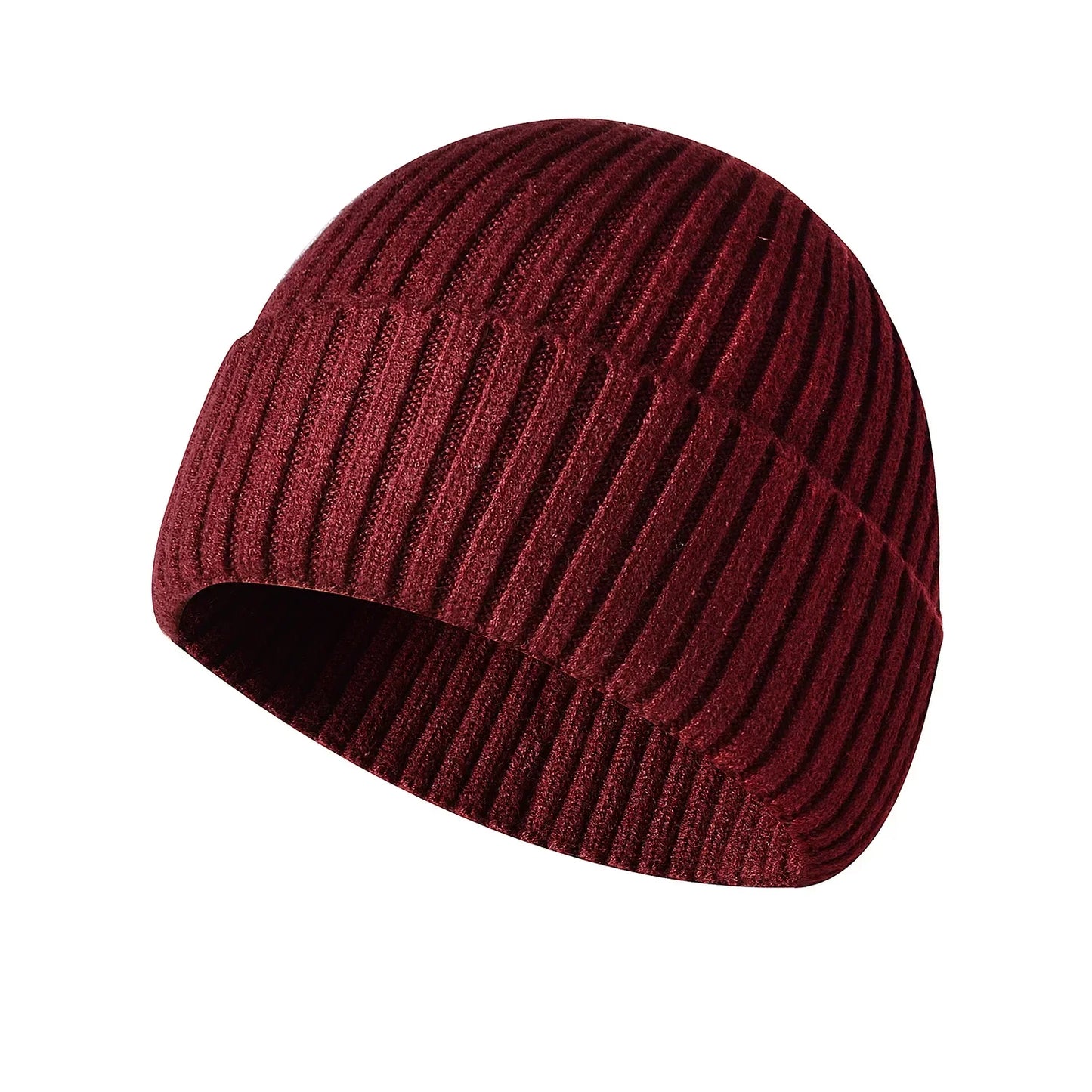Winter hat made of knitted fabric