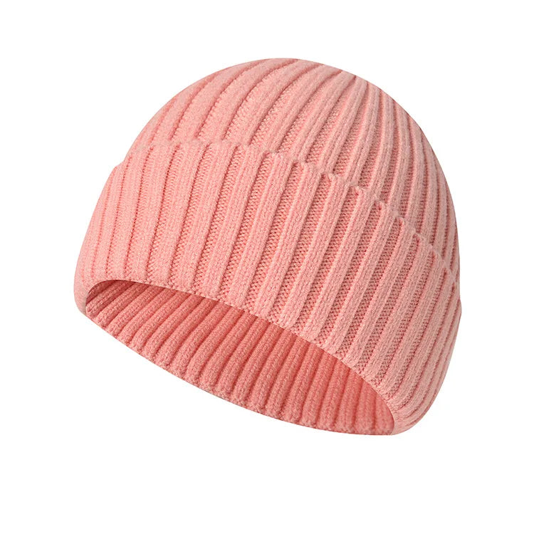 Winter hat made of knitted fabric