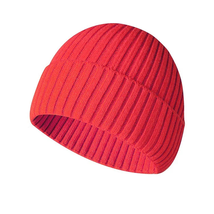 Winter hat made of knitted fabric