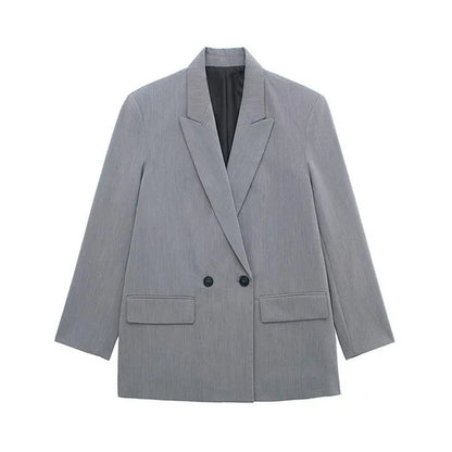 Amiah Structured Blazer: Elegant, Long-Sleeved Design