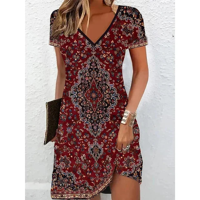 Beige glitter cocktail dress, Bianca