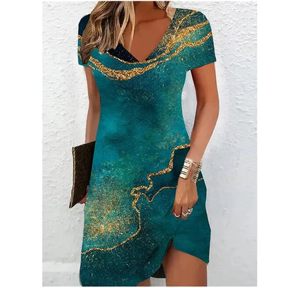 Beige glitter cocktail dress, Bianca