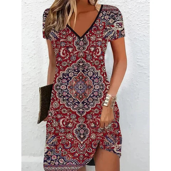 Beige glitter cocktail dress, Bianca
