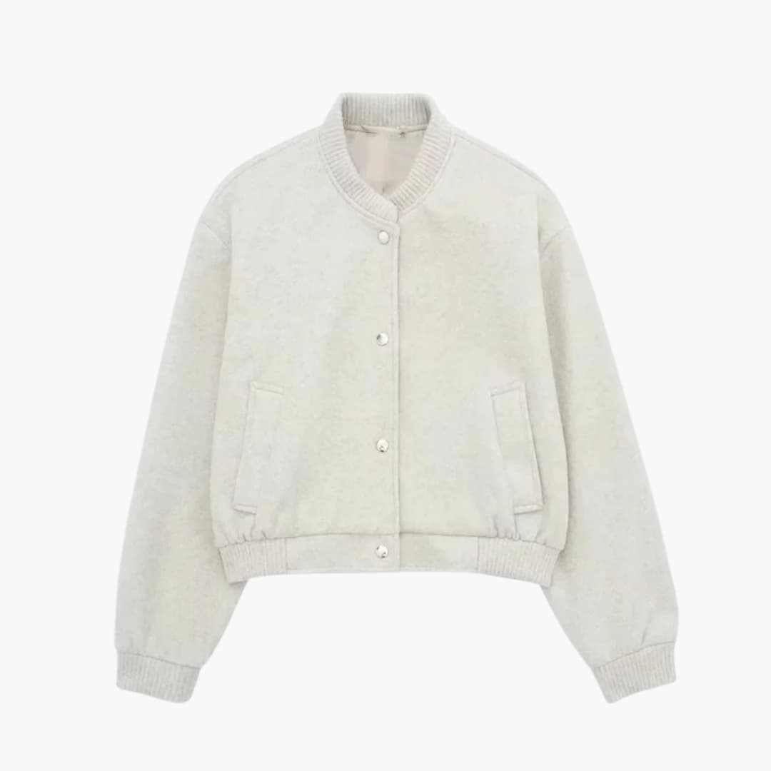Casual Fit Women's Bomber Jacket with Soft Warmth - Olytrend